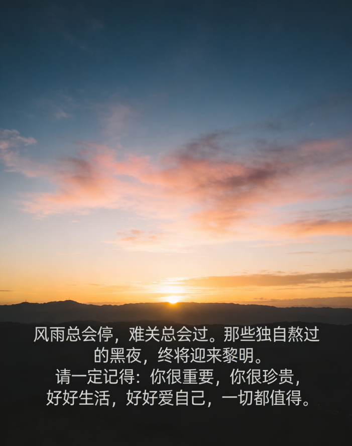 好好爱自己，一切都值得